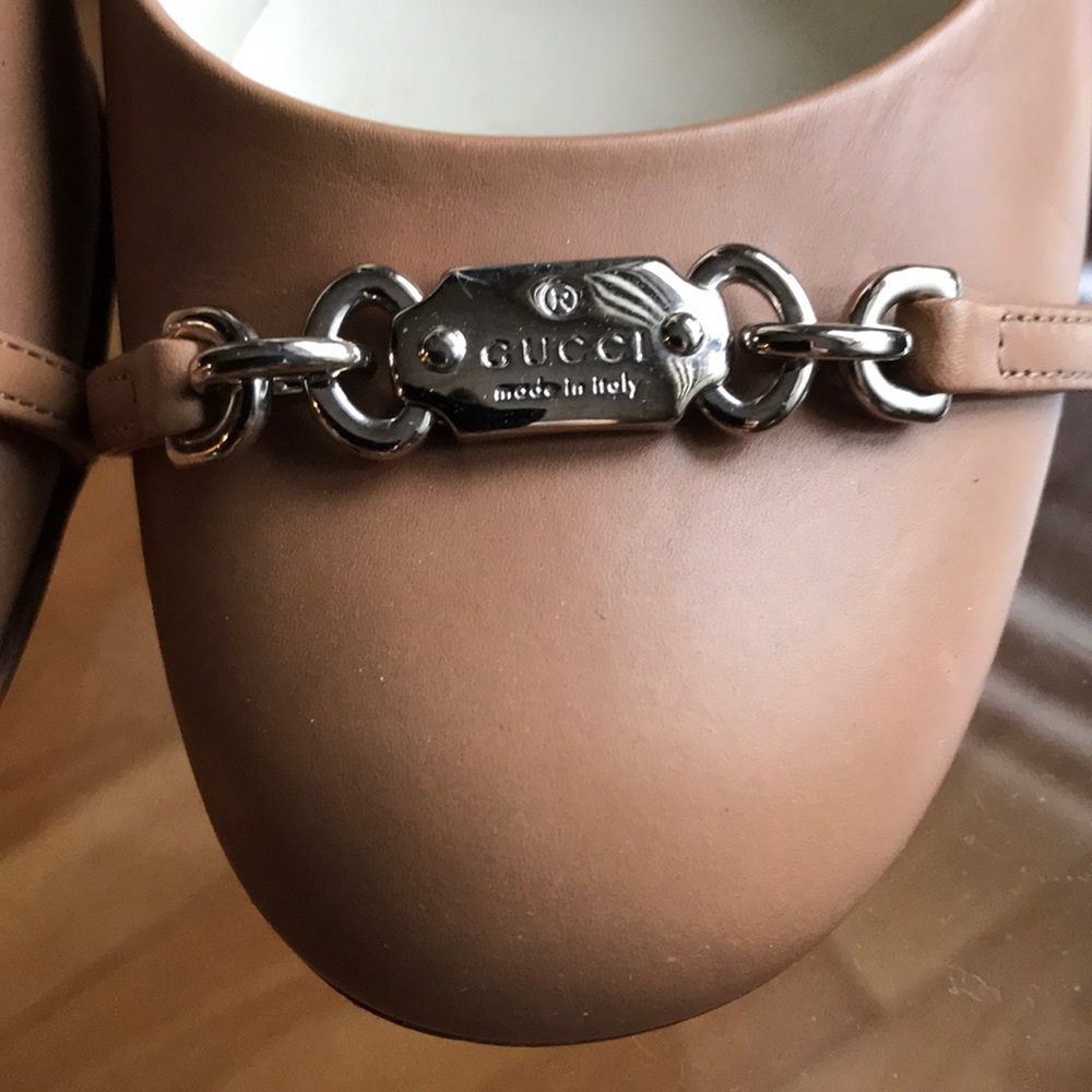 Gucci Tan Leather Heels - Picture 2 of 7